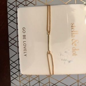 Stella & Dot Pave Wish Bracelet-gold